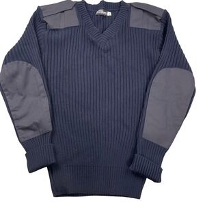 Fechheimer Commando Sweater Mens XLarge Blue Wooly Pully Uniform Military VTG